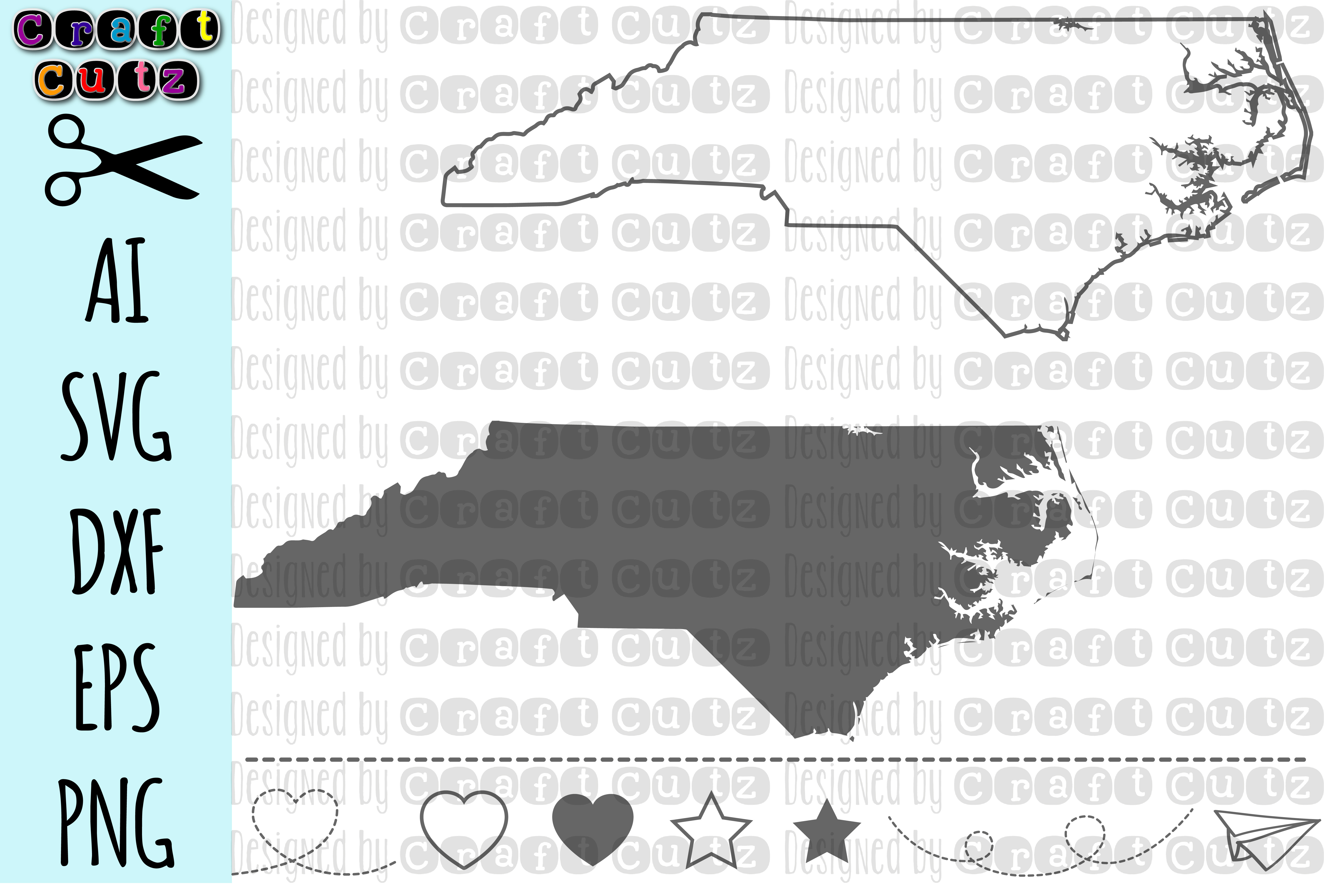 NORTH CAROLINA Svg State Svg Files No Design Bundles