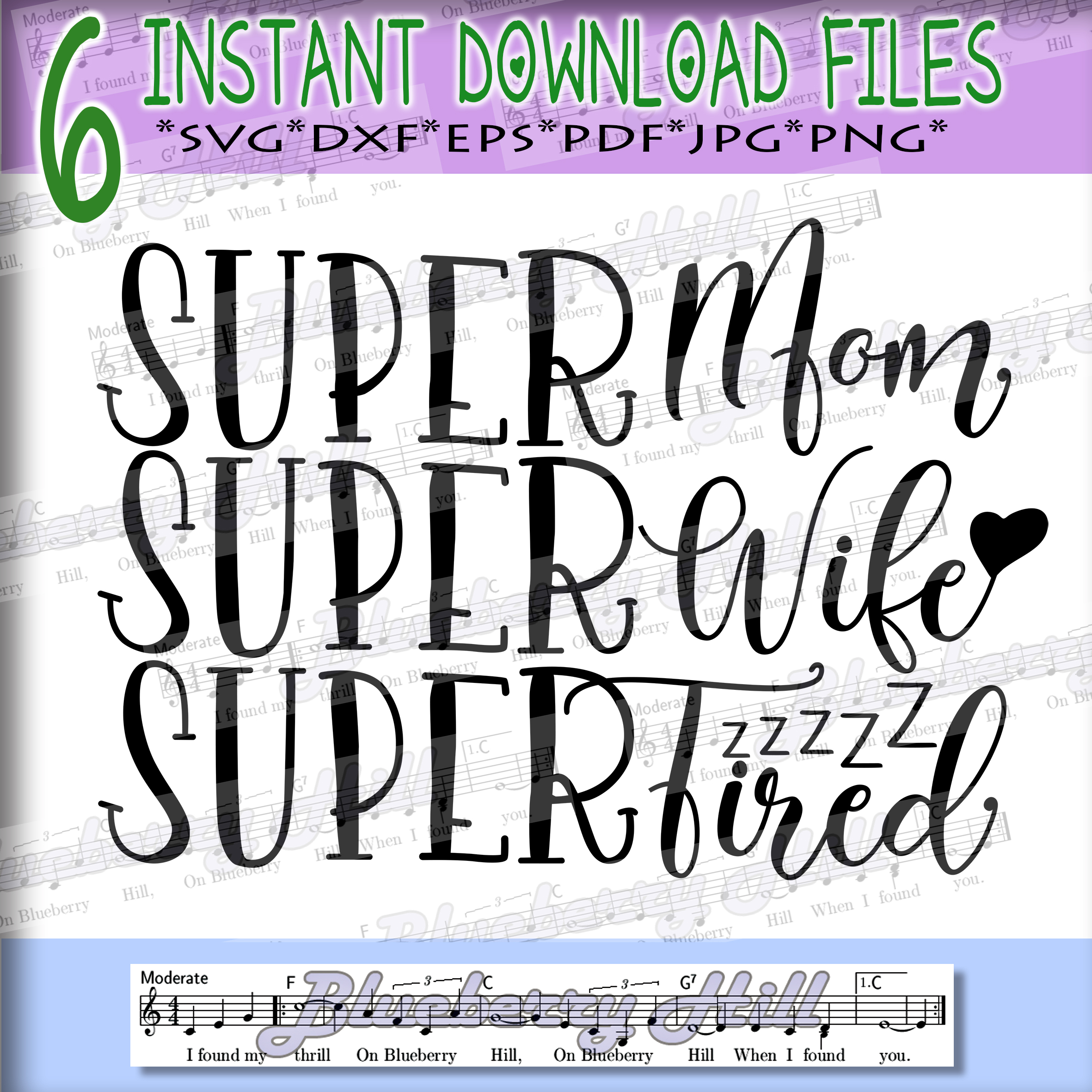 Download Super Mom svg - Super Wife Super Tired | Design Bundles