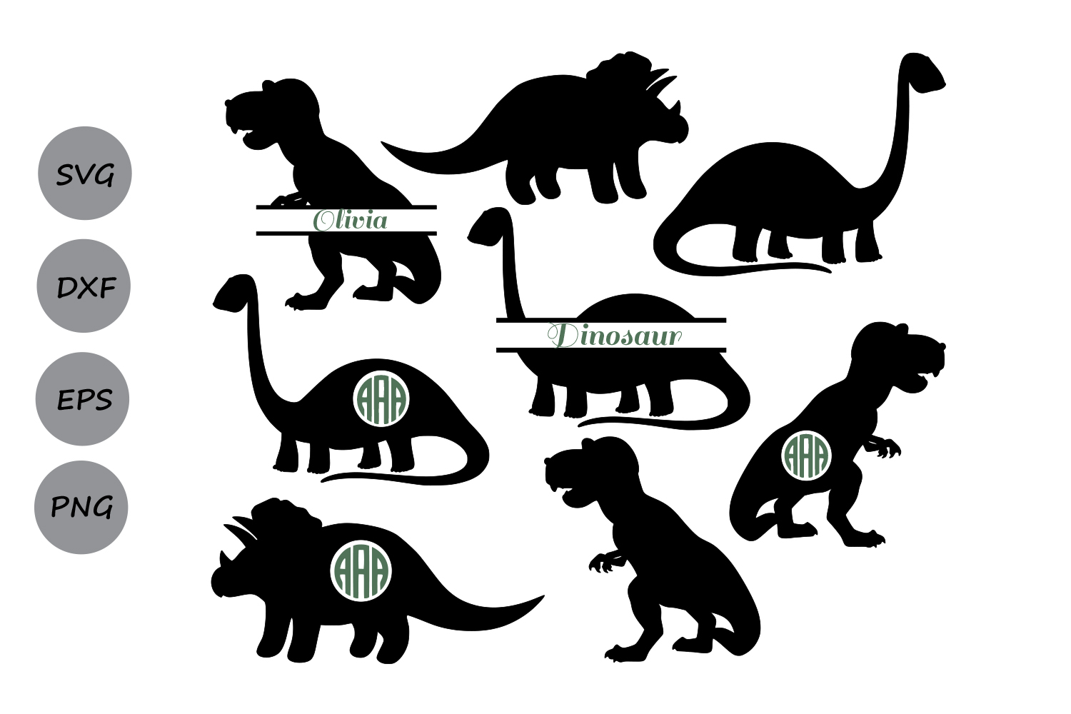 Dinosaur SVG, Animals SVG, Dinosaur Sil | Design Bundles