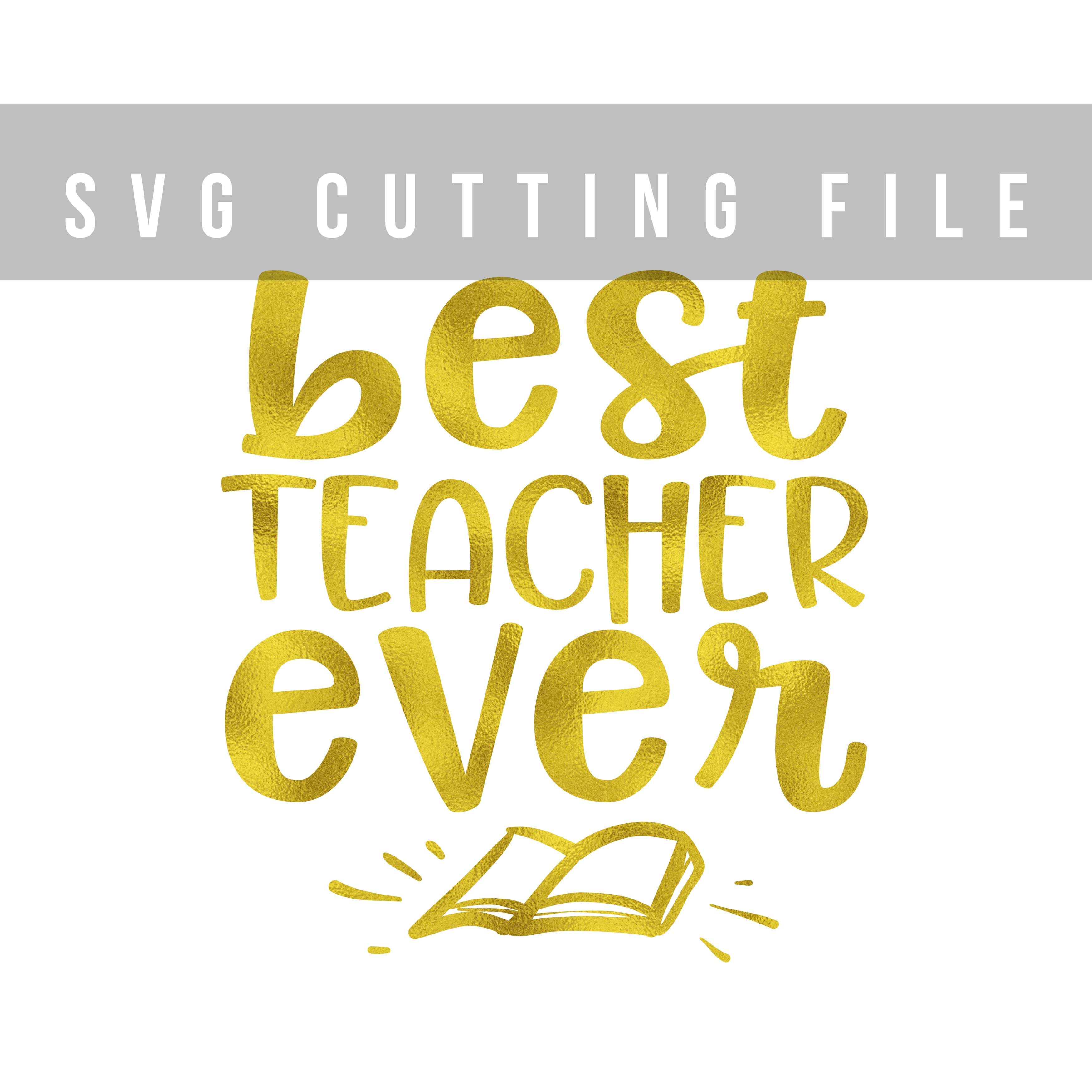 Best teacher ever SVG PNG EPS DXF Teach | Design Bundles