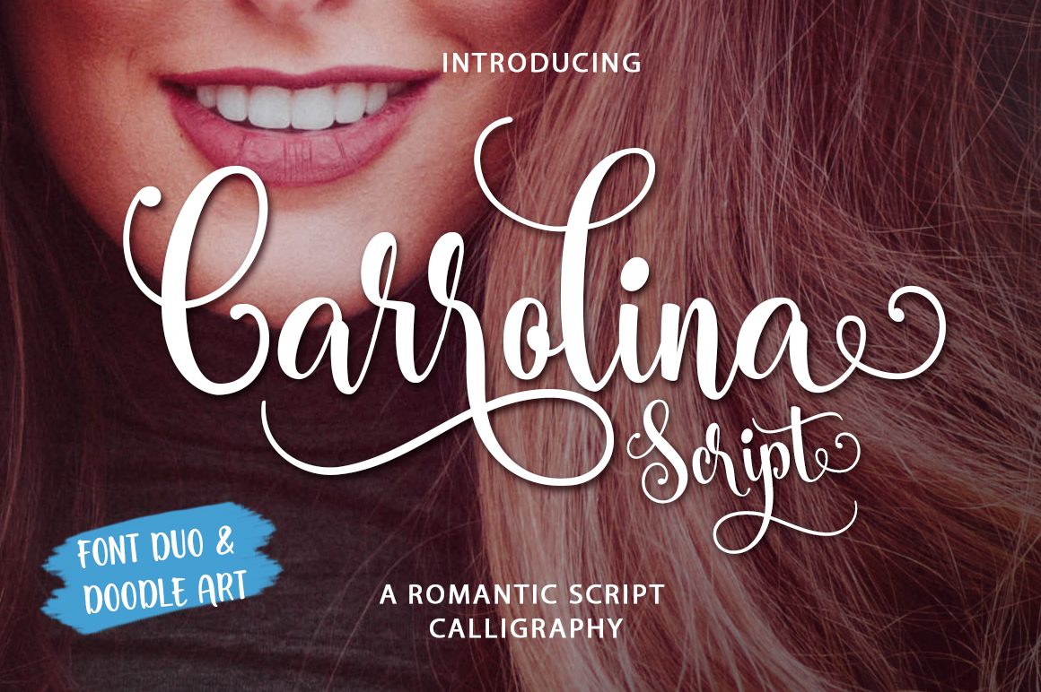 Free Carrolina Script Script Fonts