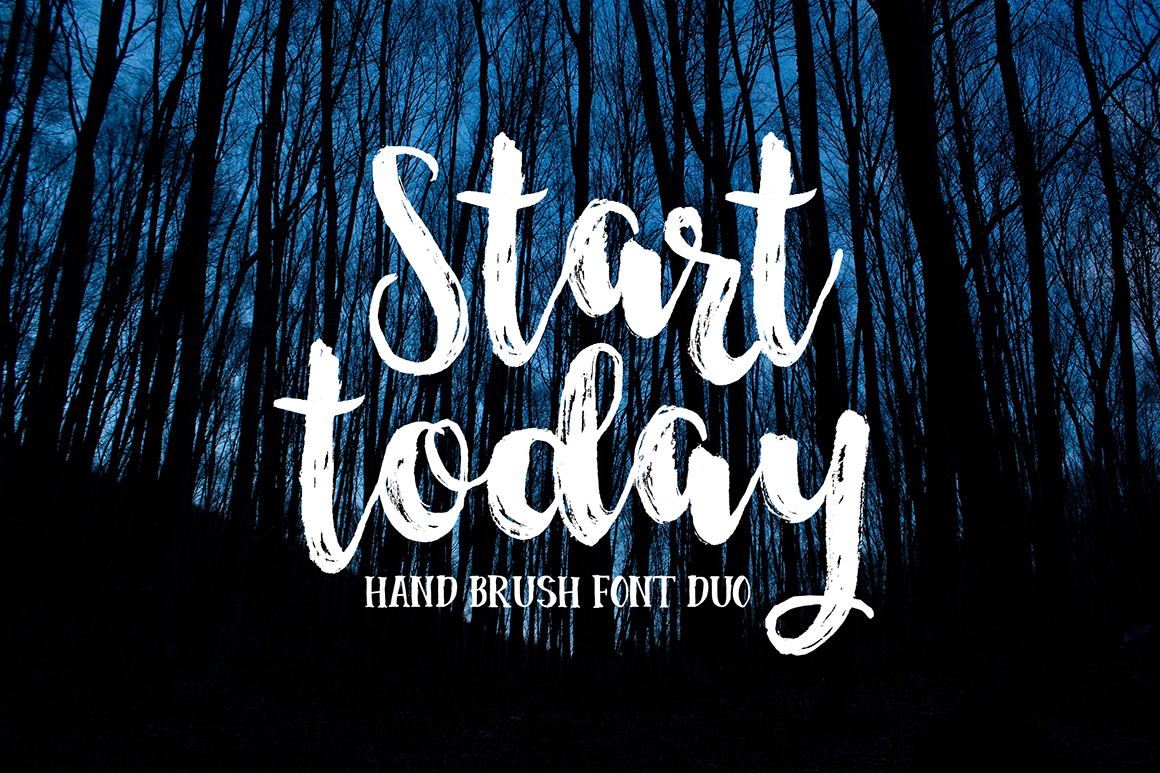 brush font