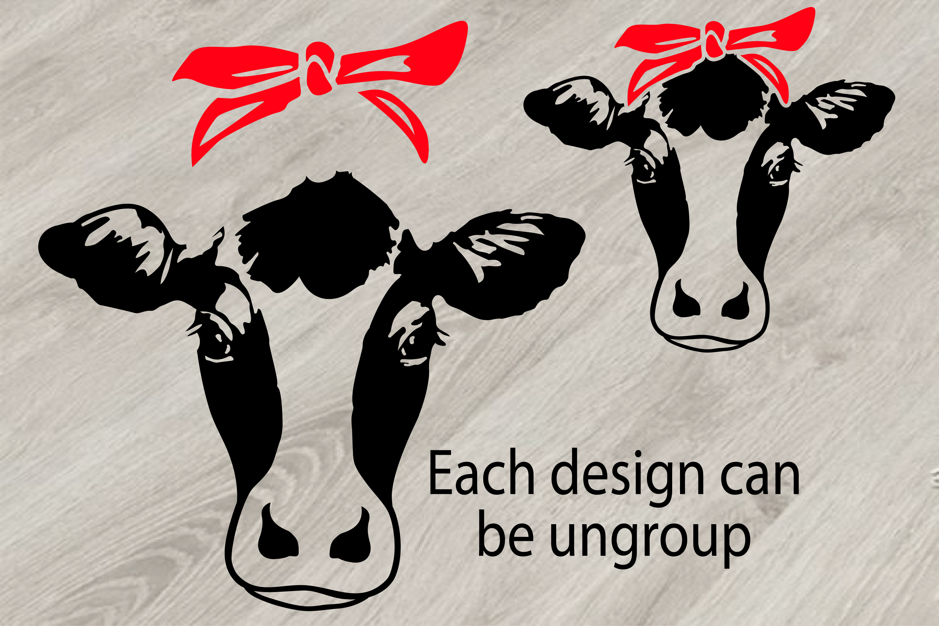 Download Cow Head whit Bandana SVG, cowboy weste | Design Bundles