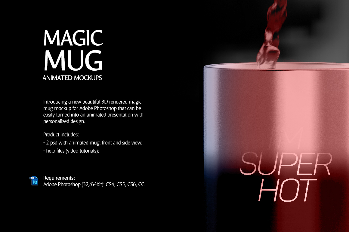 Download Magic Mug Animated Mock up (Color Chang | Design Bundles