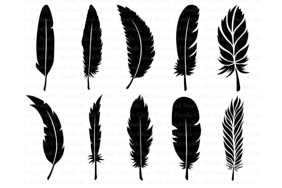 Feather SVG, Boho Feathers, Feathers Bu | Design Bundles