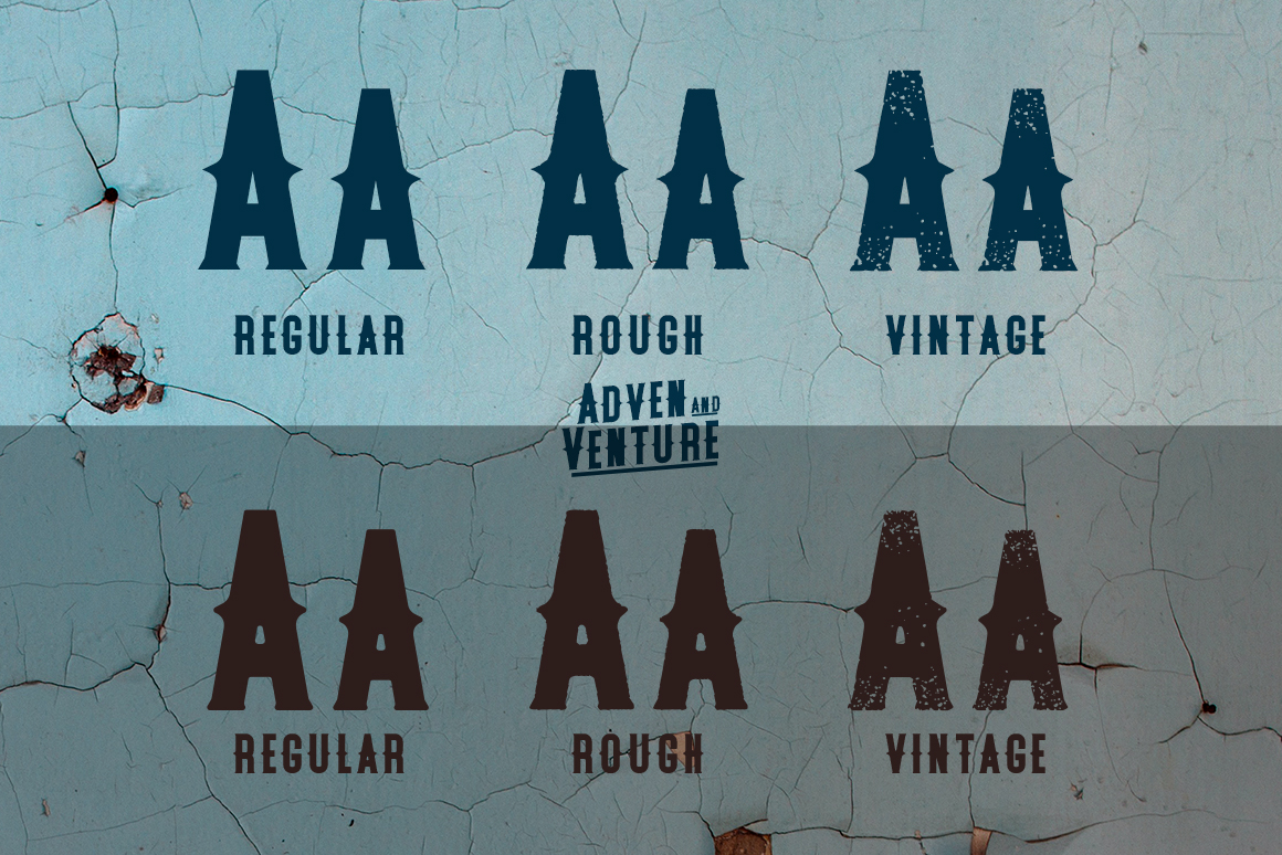 Free Adven And Venture Typeface Script Fonts