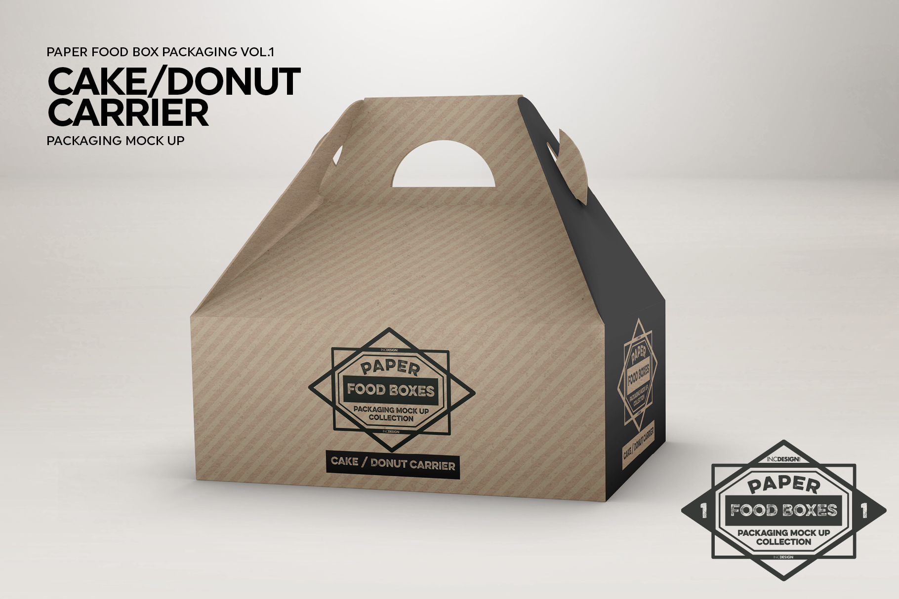 Download VOL.1 Food Box Packaging MockUps by INC | Design Bundles