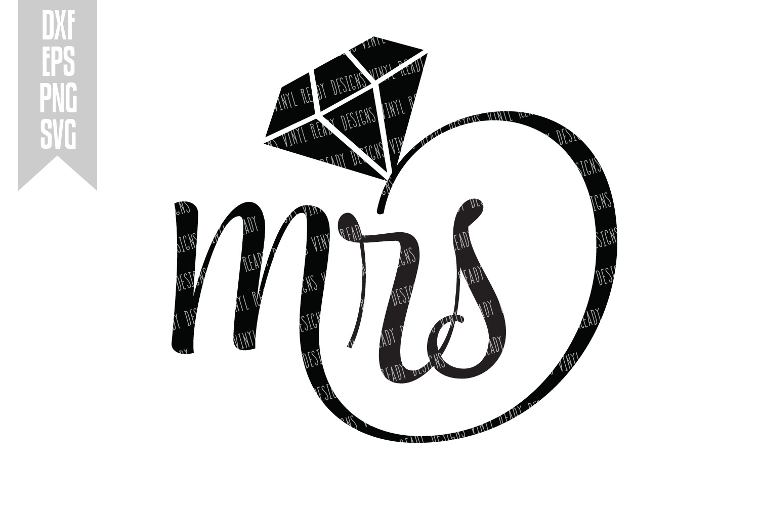Download Mrs - Diamond Ring - Bride Wedding Vect | Design Bundles