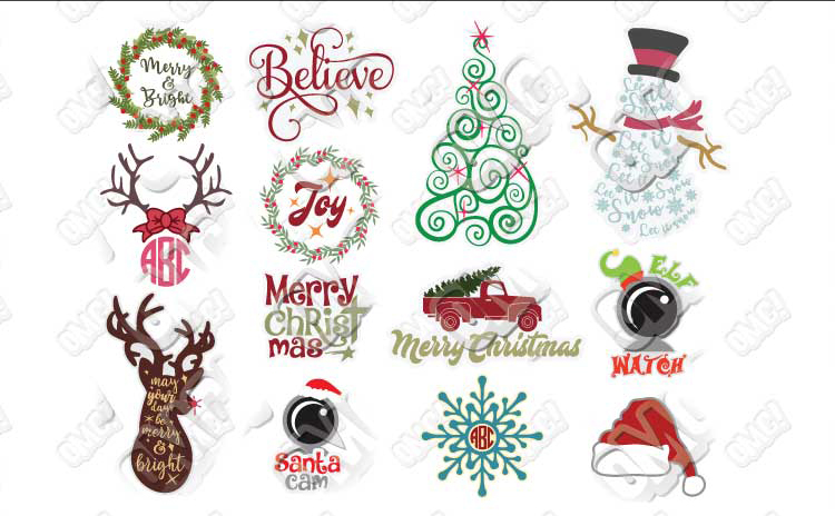 Download Christmas SVG Bundle by OhMyCuttables | Design Bundles