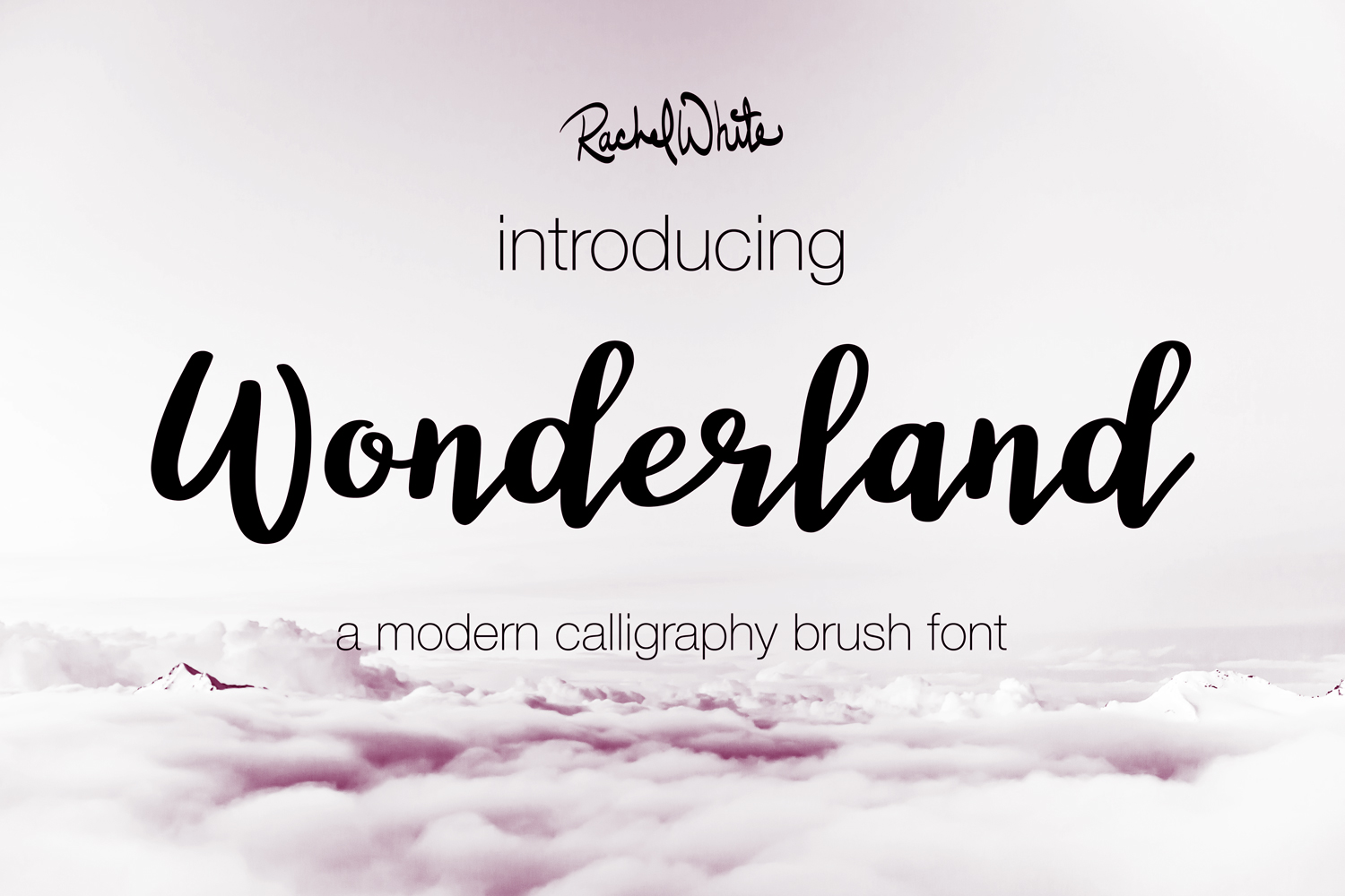 Wonderland a modern calligraphy  font  b Font  Bundles