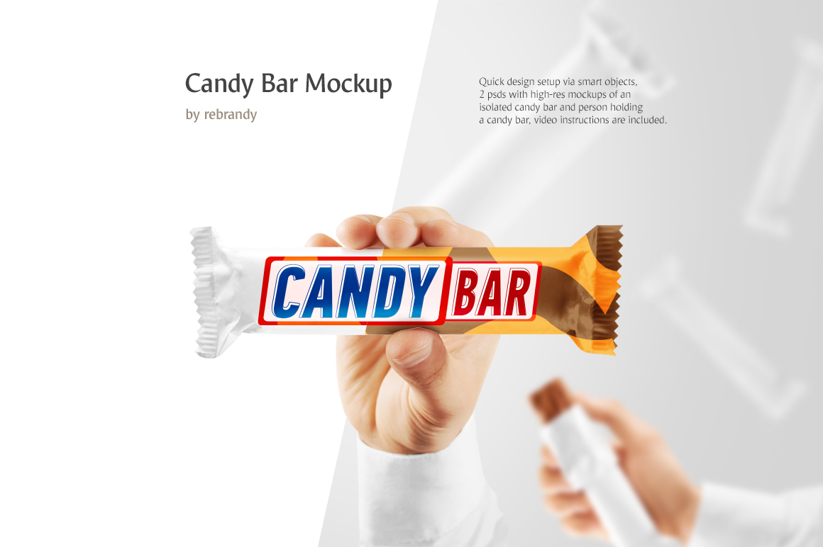 Download candy bar mockup (candybar mock up) by | Design Bundles