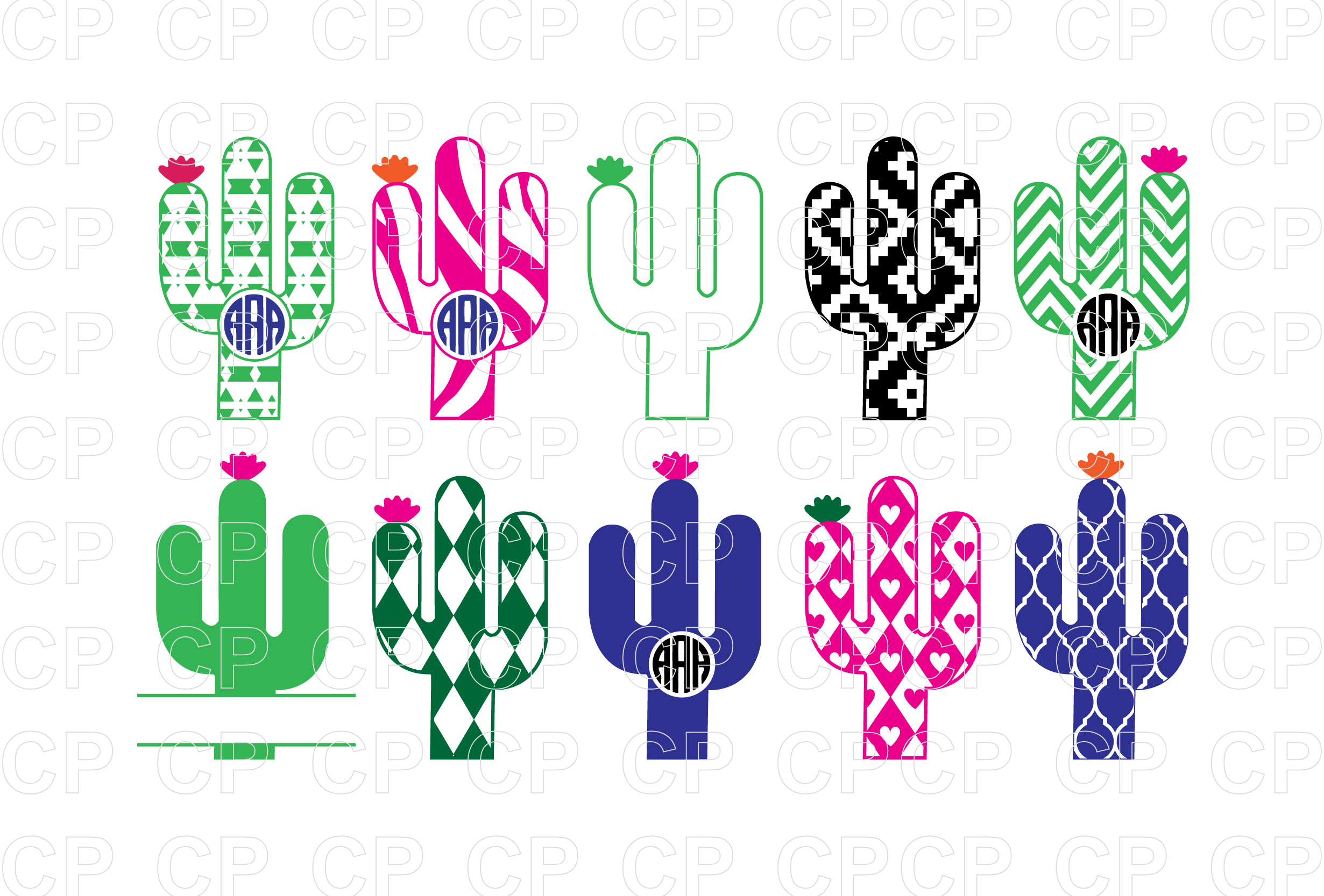 Download Cactus Bundle SVG Cut Files, Cactus Cli | Design Bundles