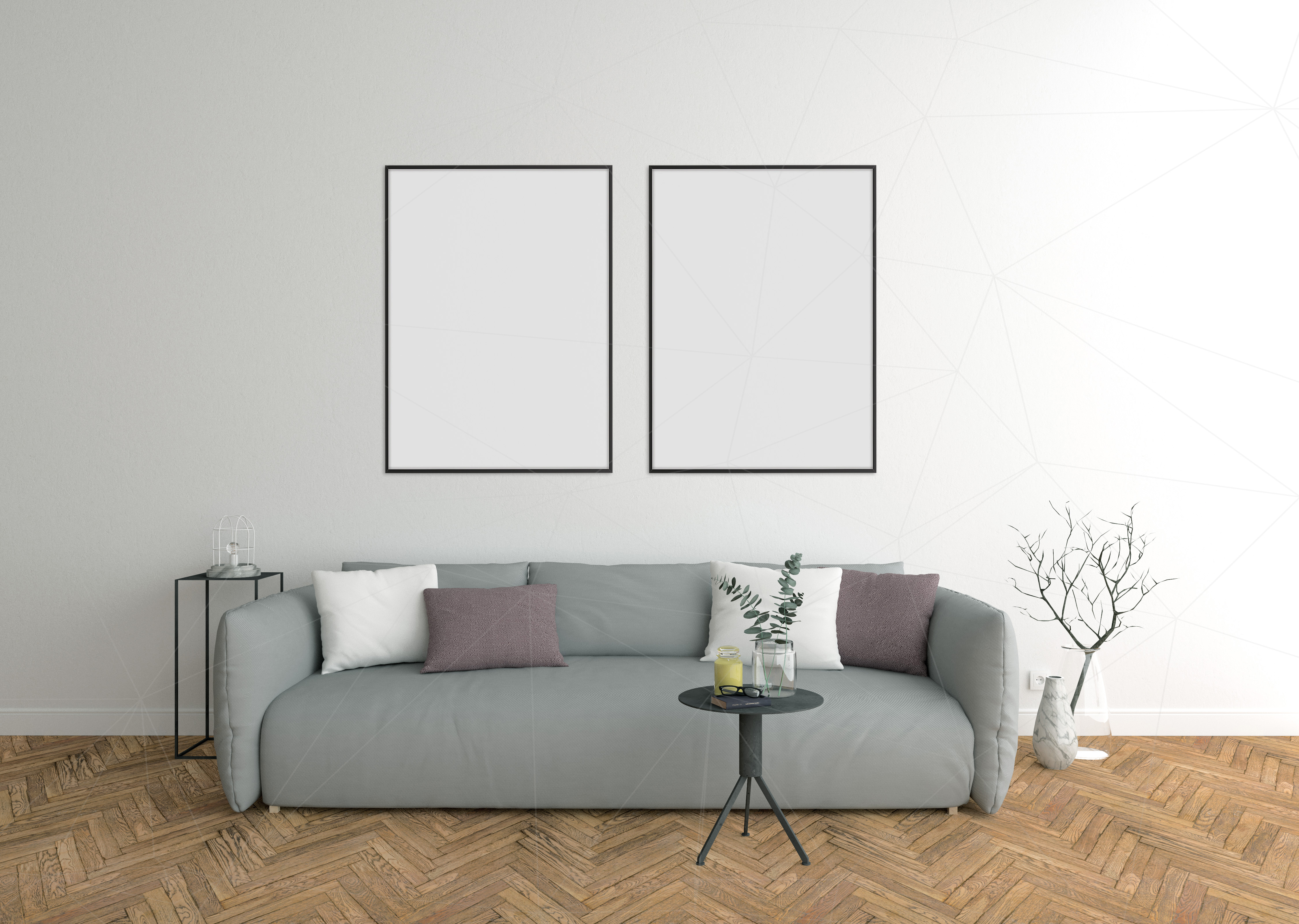 Download Interior mockup - blank wall mock up by | Design Bundles