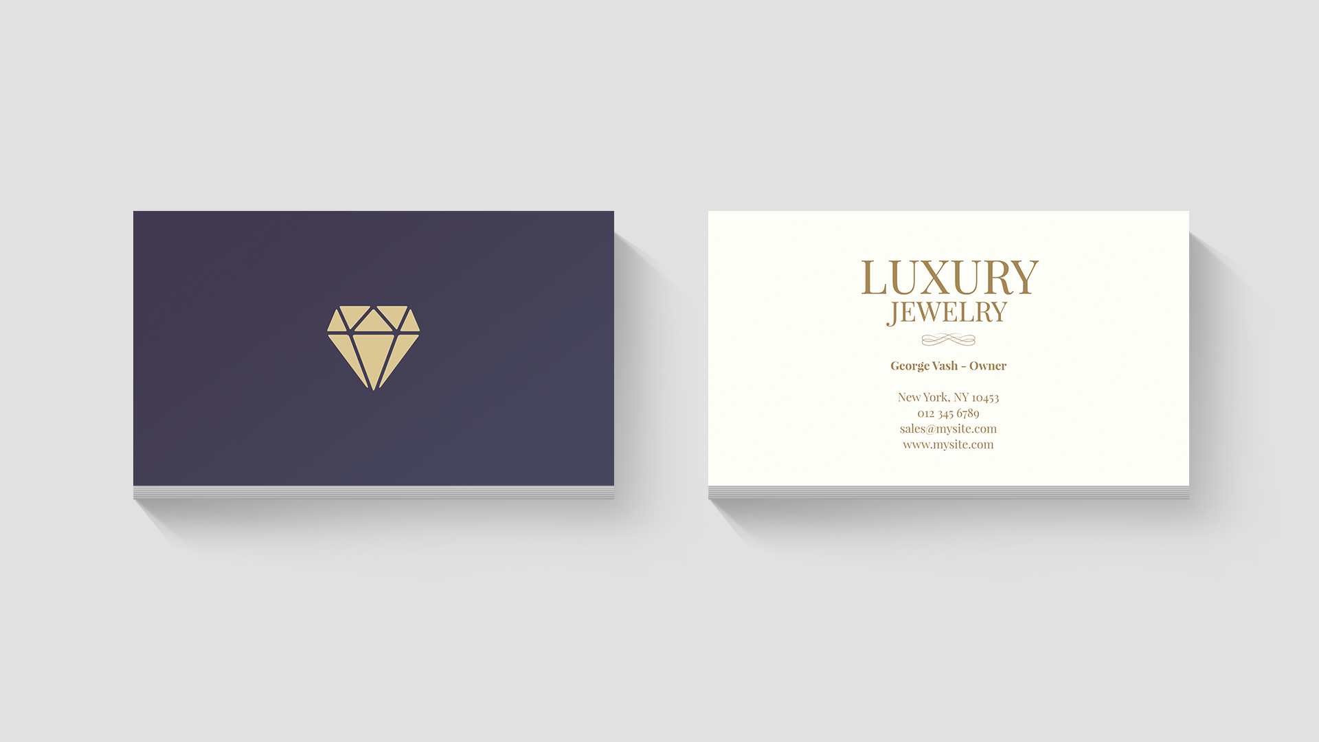 Jewelry business card by iLoveDesign Design Bundles