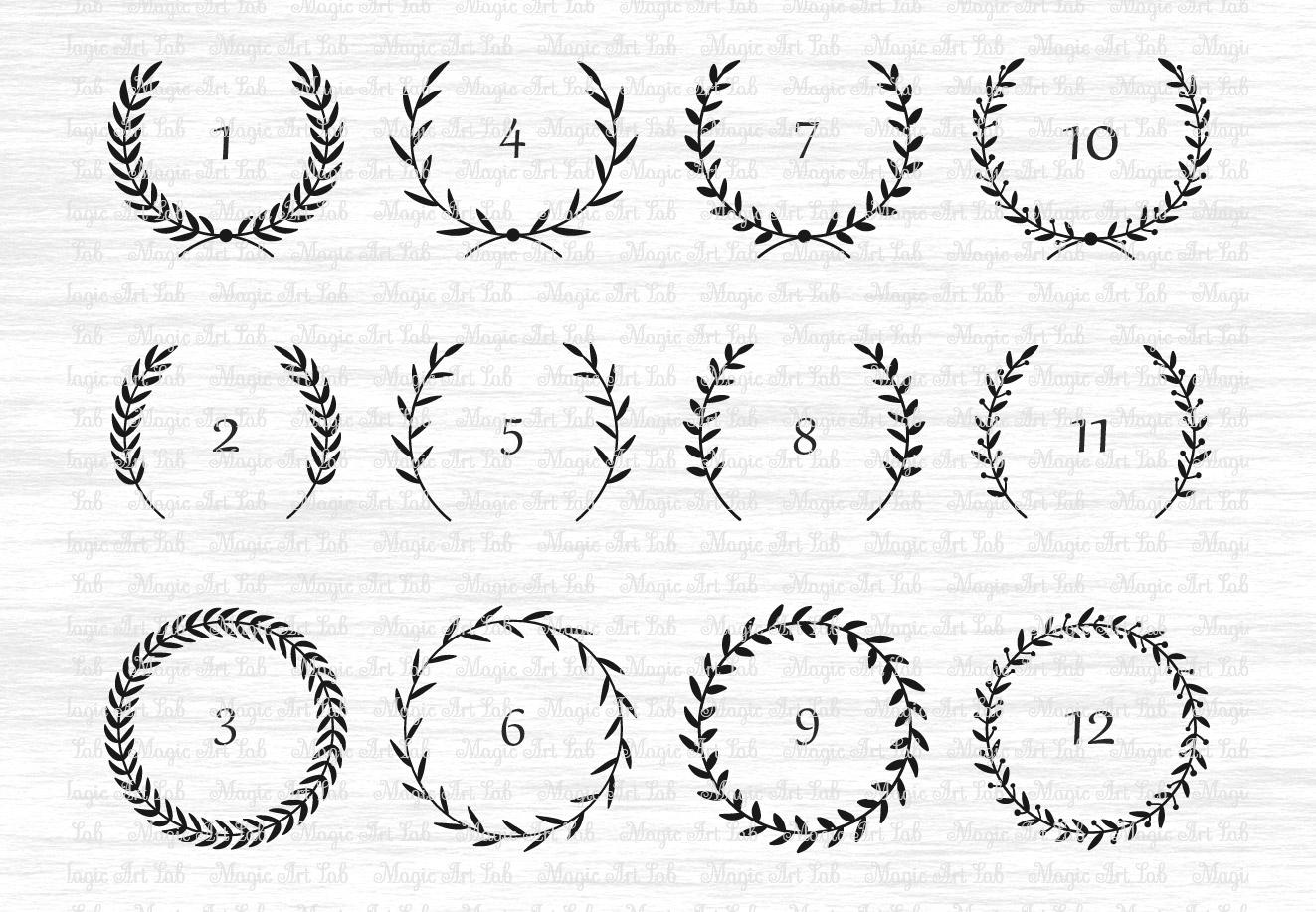 Download Laurel svg file, Laurel wreath svg, Wed | Design Bundles