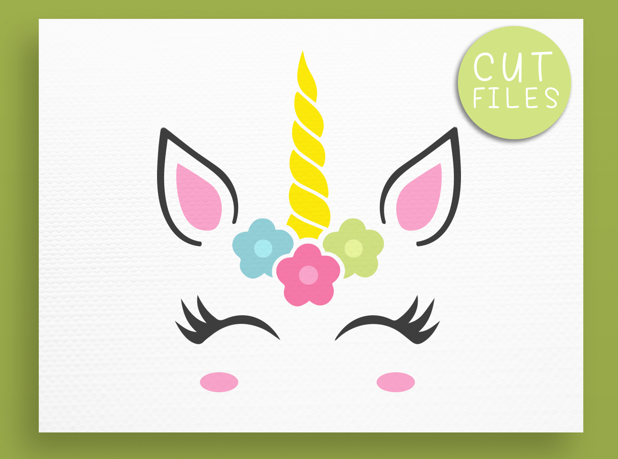 Unicorn SVG - Unicorn face SVG - Unicor | Design Bundles