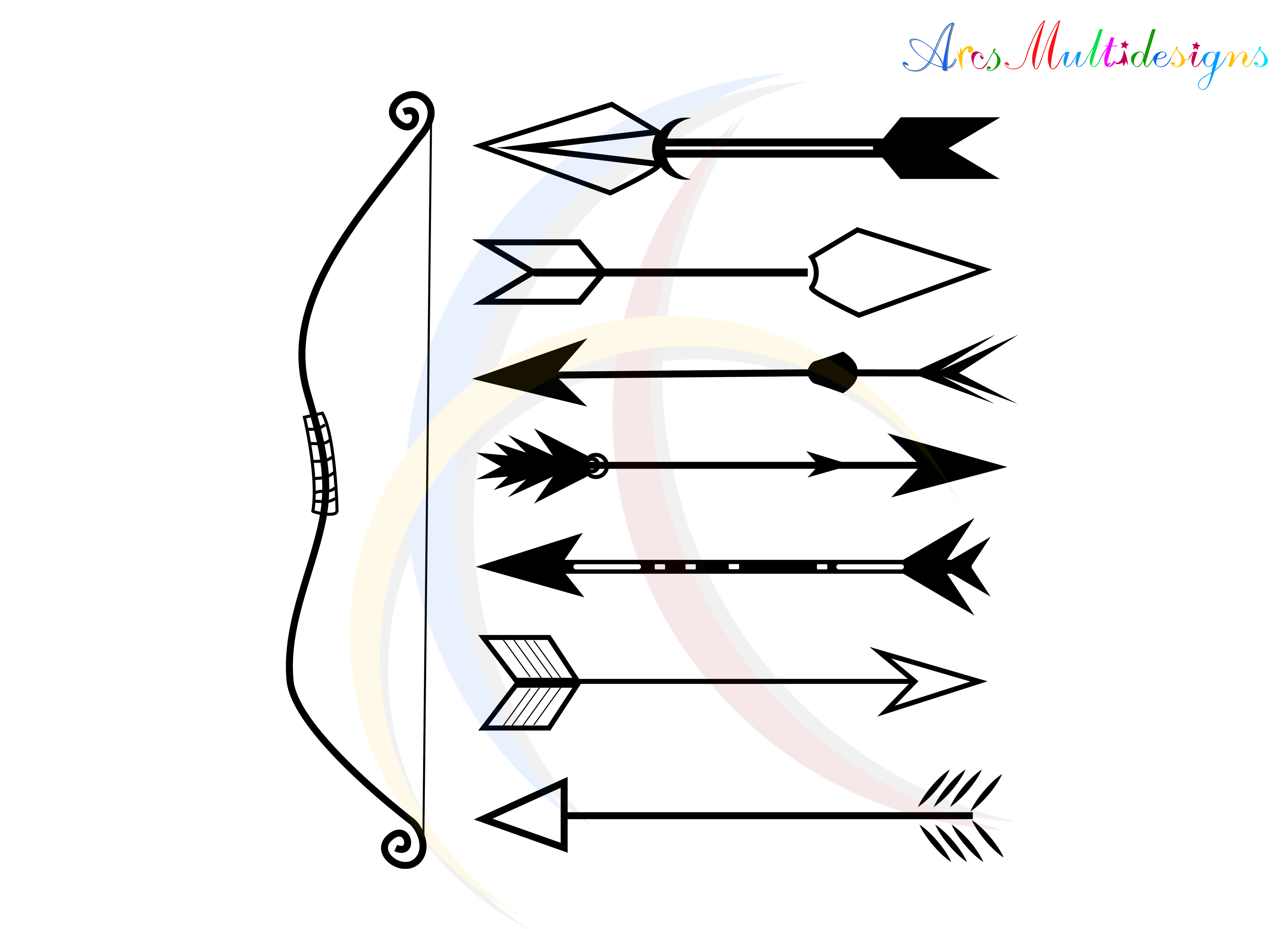 Download arrows silhouette / Arrows SVG file / c | Design Bundles