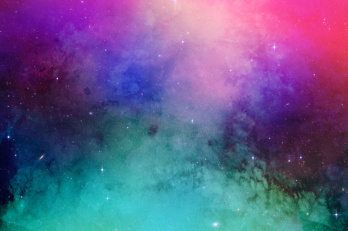 Space Watercolor Backgrounds by ArtistM | Design Bundles