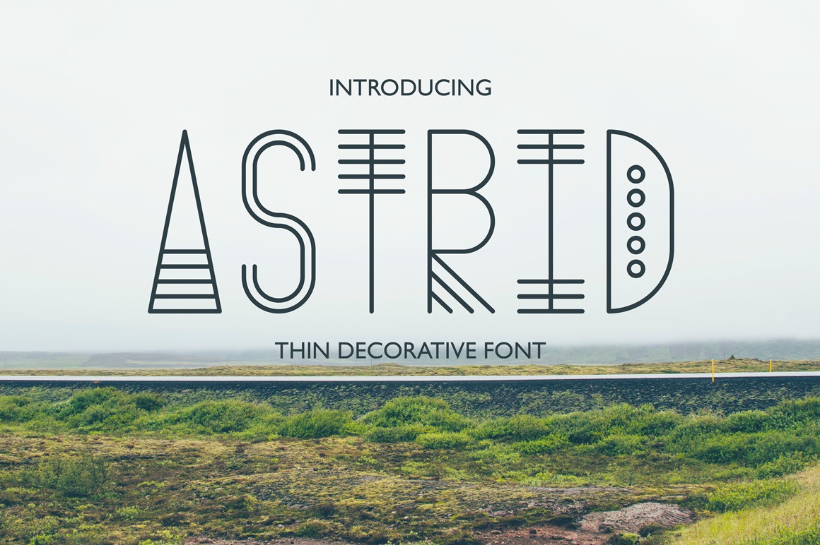 Free Astrid Thin Decorative Script Fonts