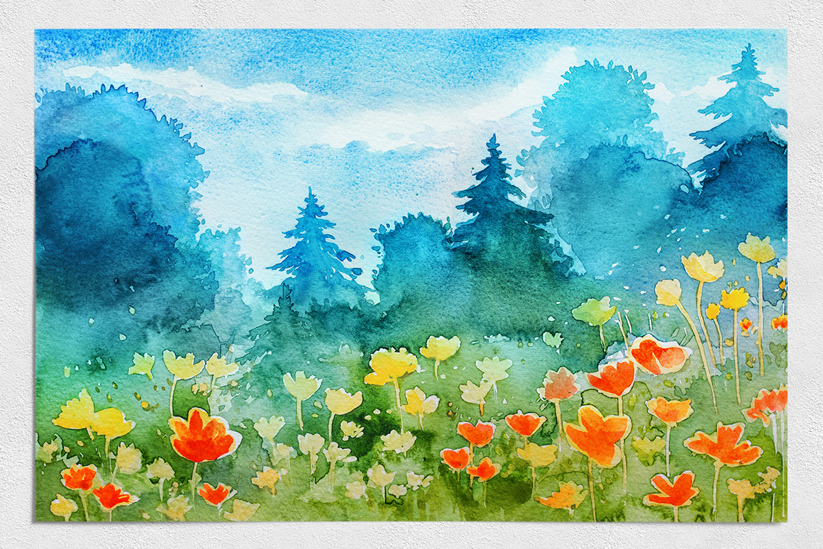 watercolour illustrations free download