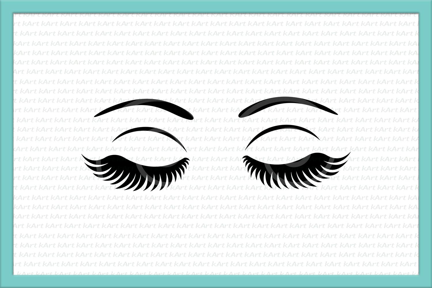 Download Eyelashes Makeup svg Cutting file by k | Design Bundles