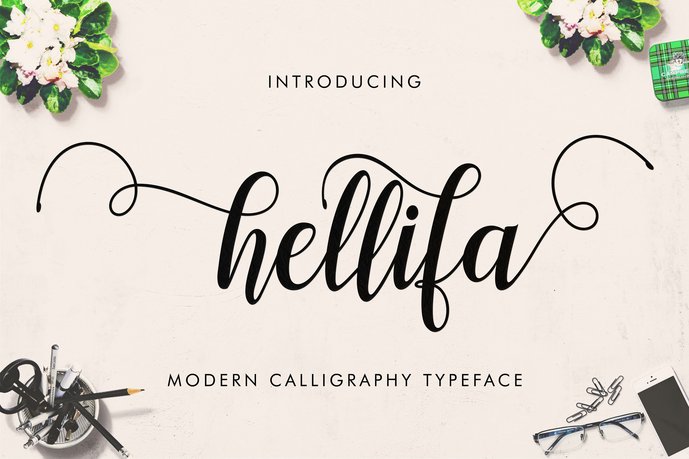 Hellifa Script by barland | Font Bundles