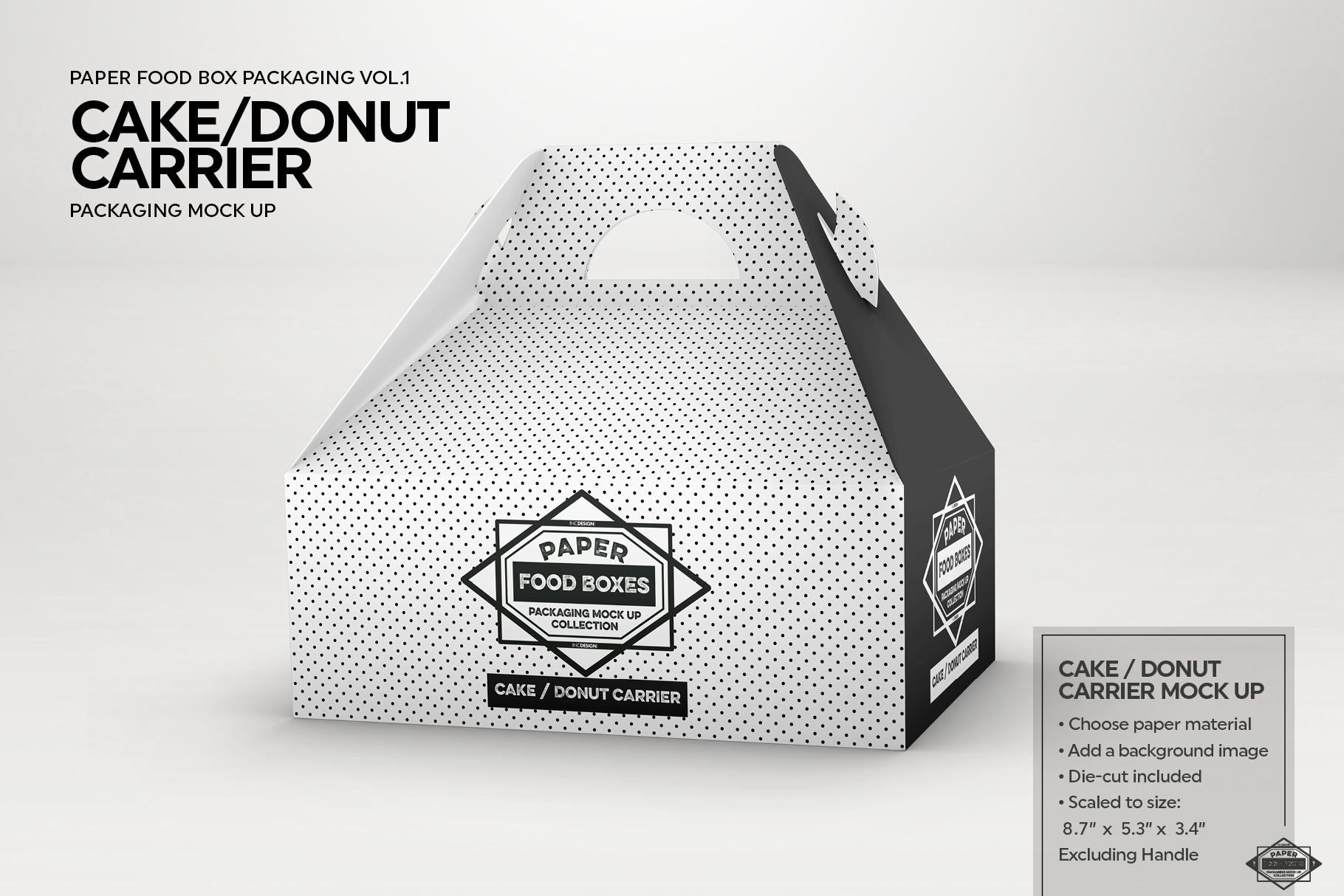 Download VOL.1 Food Box Packaging MockUps by INC | Design Bundles
