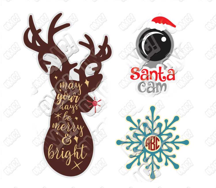 Download Christmas SVG Bundle by OhMyCuttables | Design Bundles