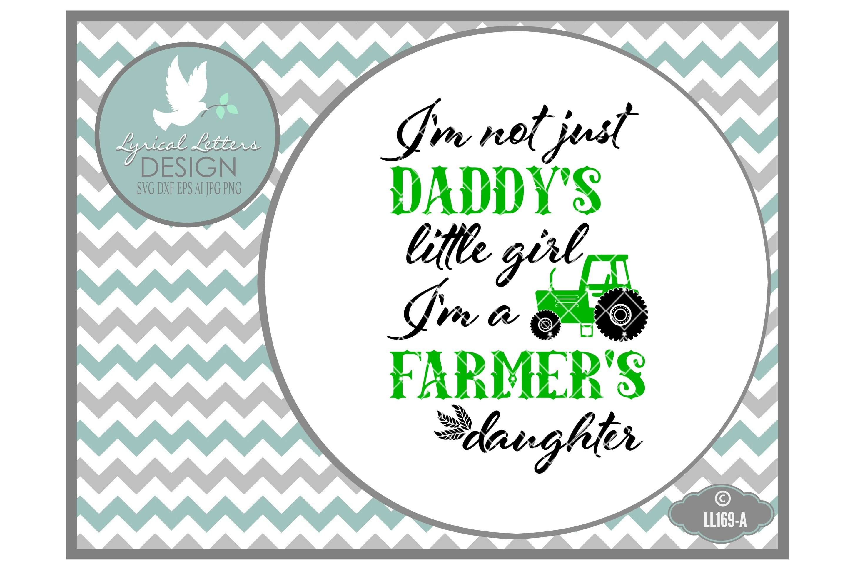 I'm A Farmer's Daughter Cutting File LL Design Bundles