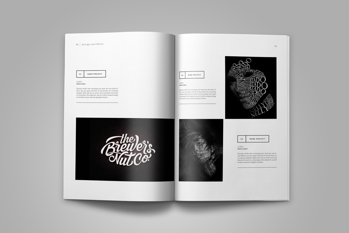 Graphic Design Portfolio Template By Tu Design Bundles