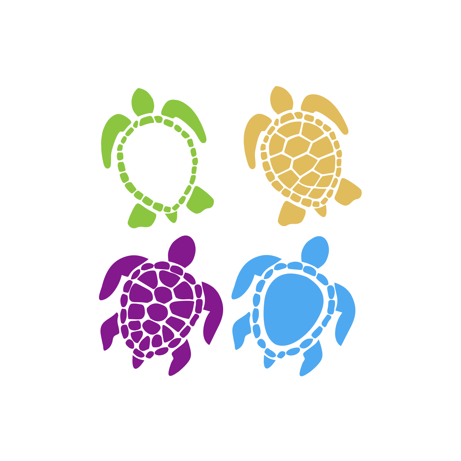 Download Turtles SVG by Crystalline Design | Design Bundles
