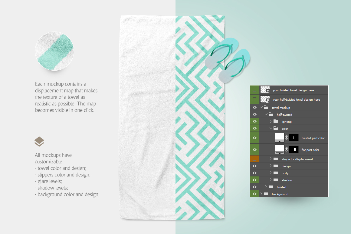 Download Sports Towel Mockup Free