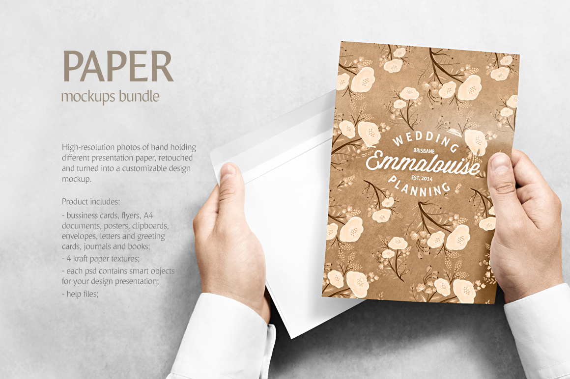 Download Paper Mockups Bundle (business card moc | Design Bundles