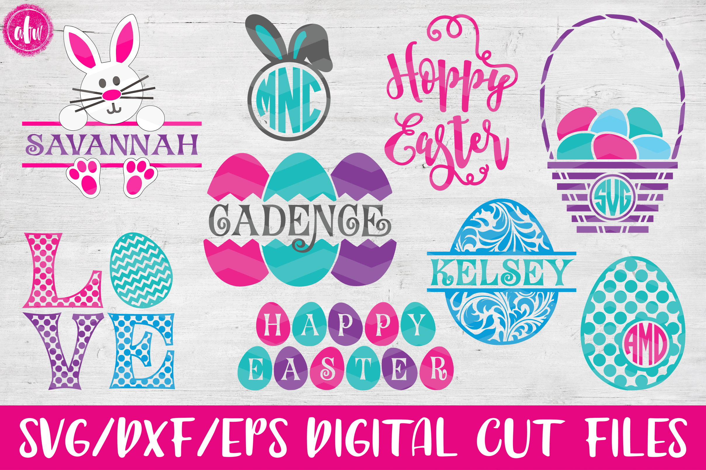 Download Easter Bundle - SVG, DXF, EPS Cut Files | Design Bundles