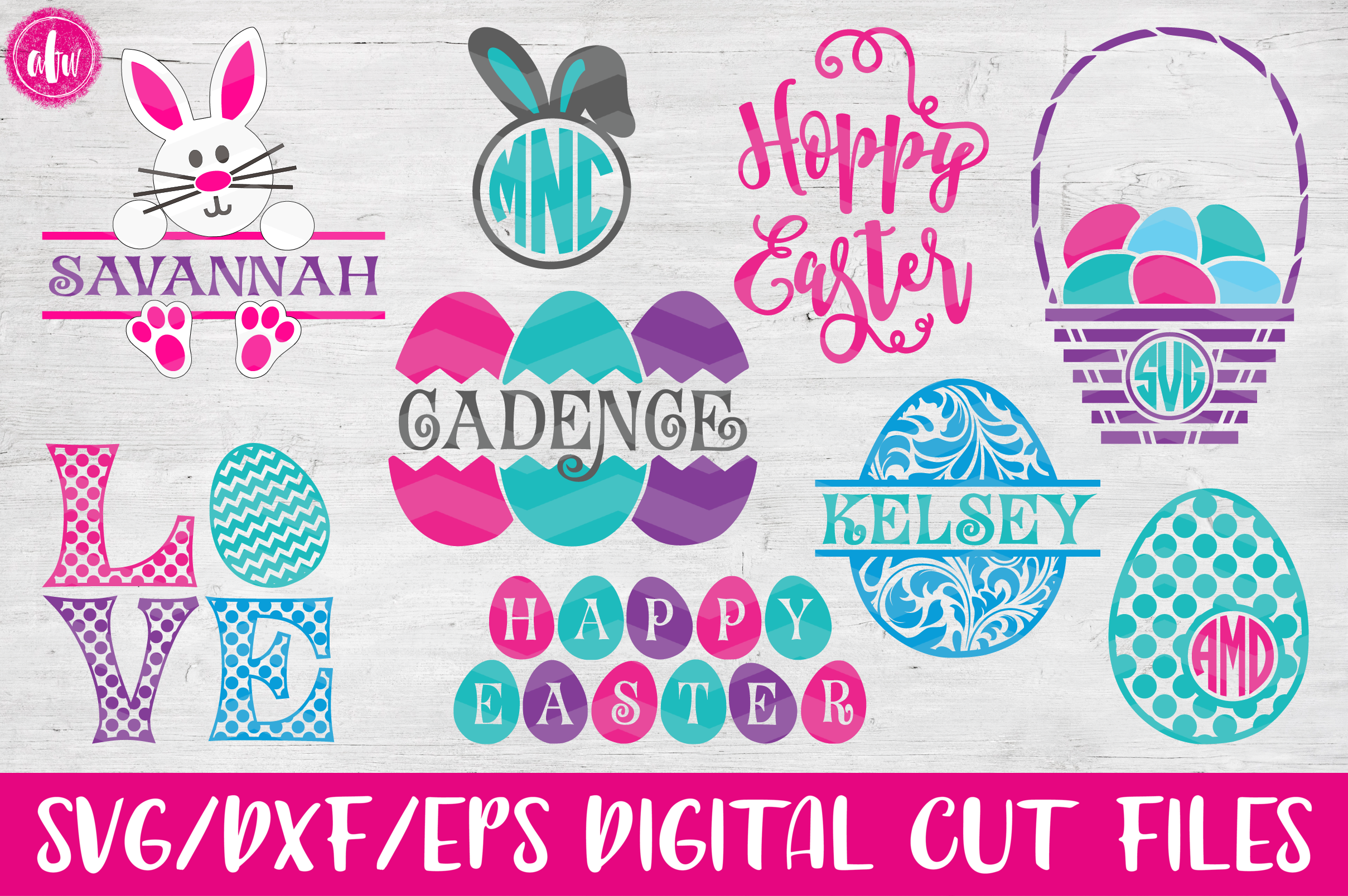 Easter Bundle - SVG, DXF, EPS Cut Files | Design Bundles