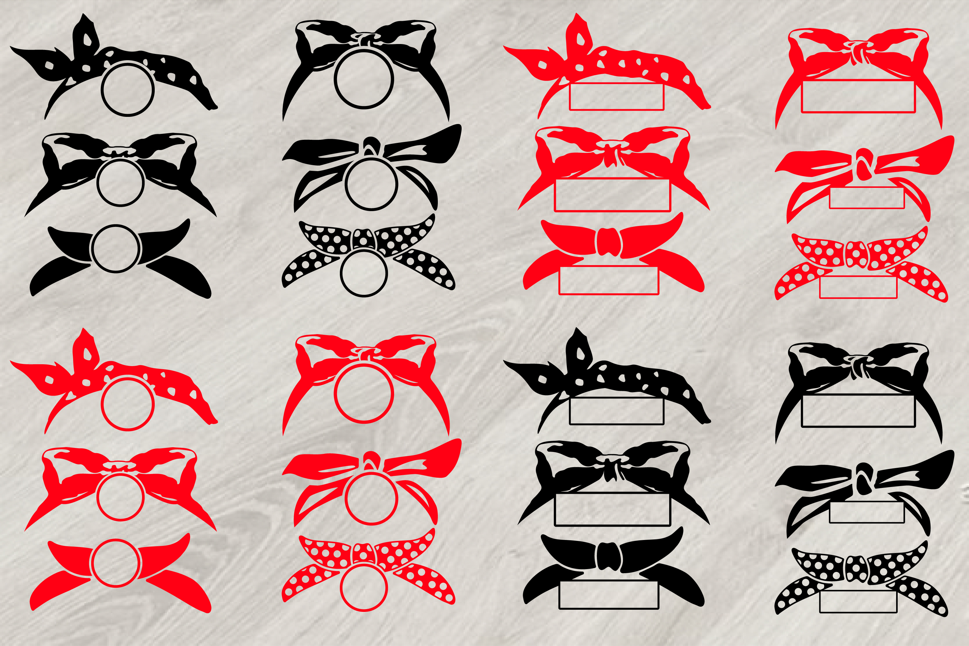 Bandana Circle Split SVG, wild west wes | Design Bundles
