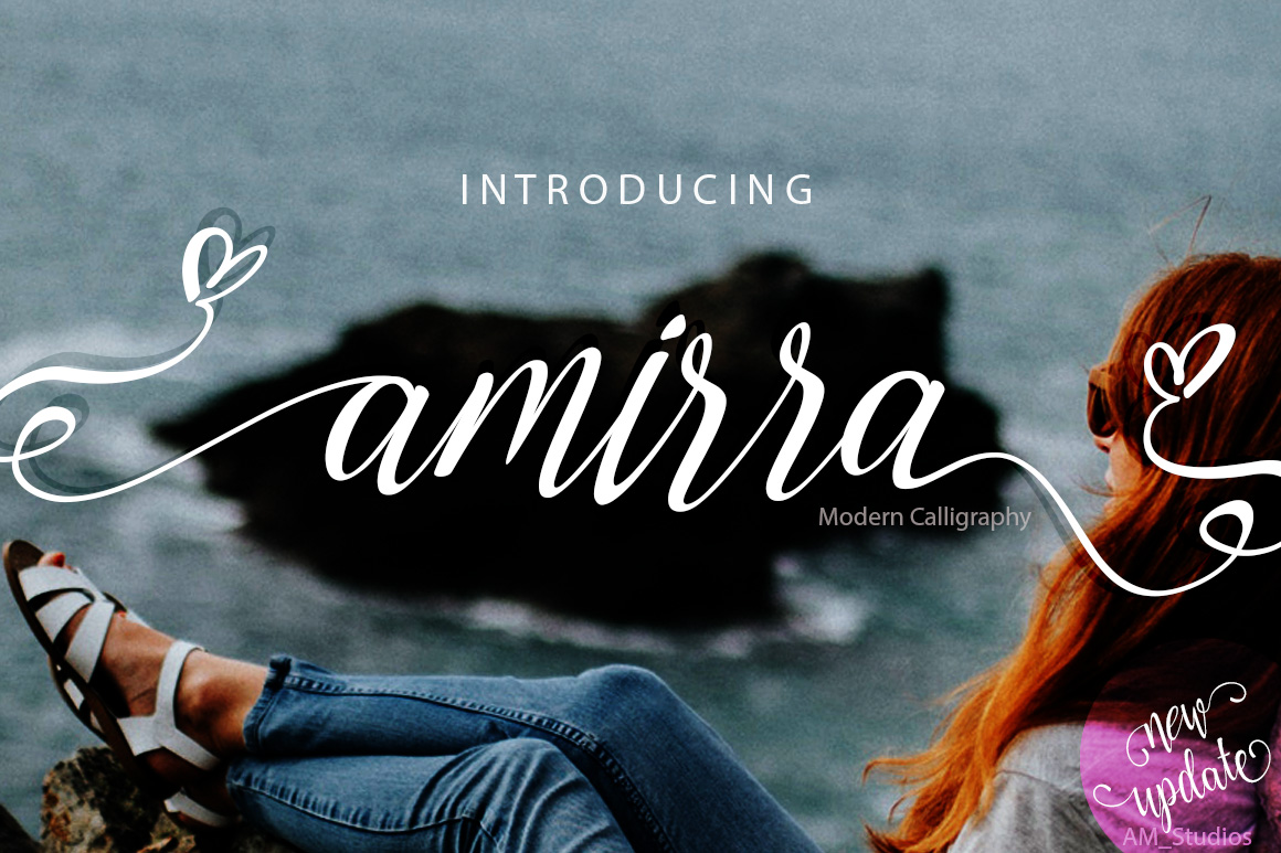 Free Amirra Script Script Fonts