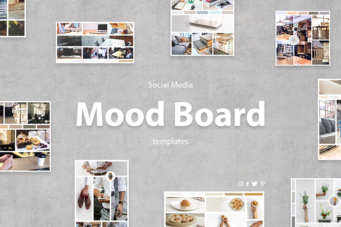 mood board template intsagram