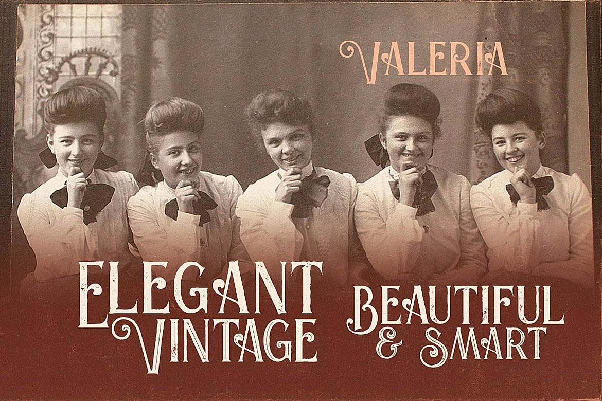 Free Valeria Display Script Fonts