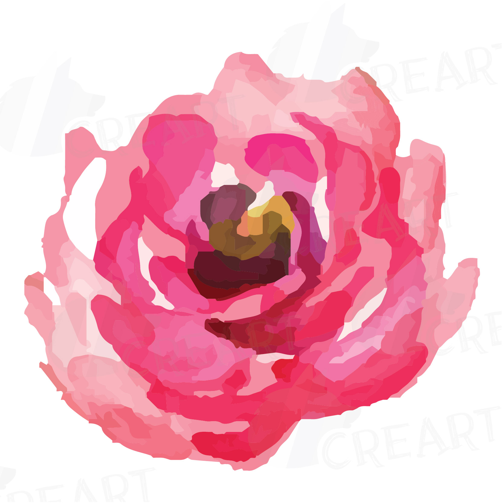 Download Watercolor Roses and leafs clip art pac | Design Bundles