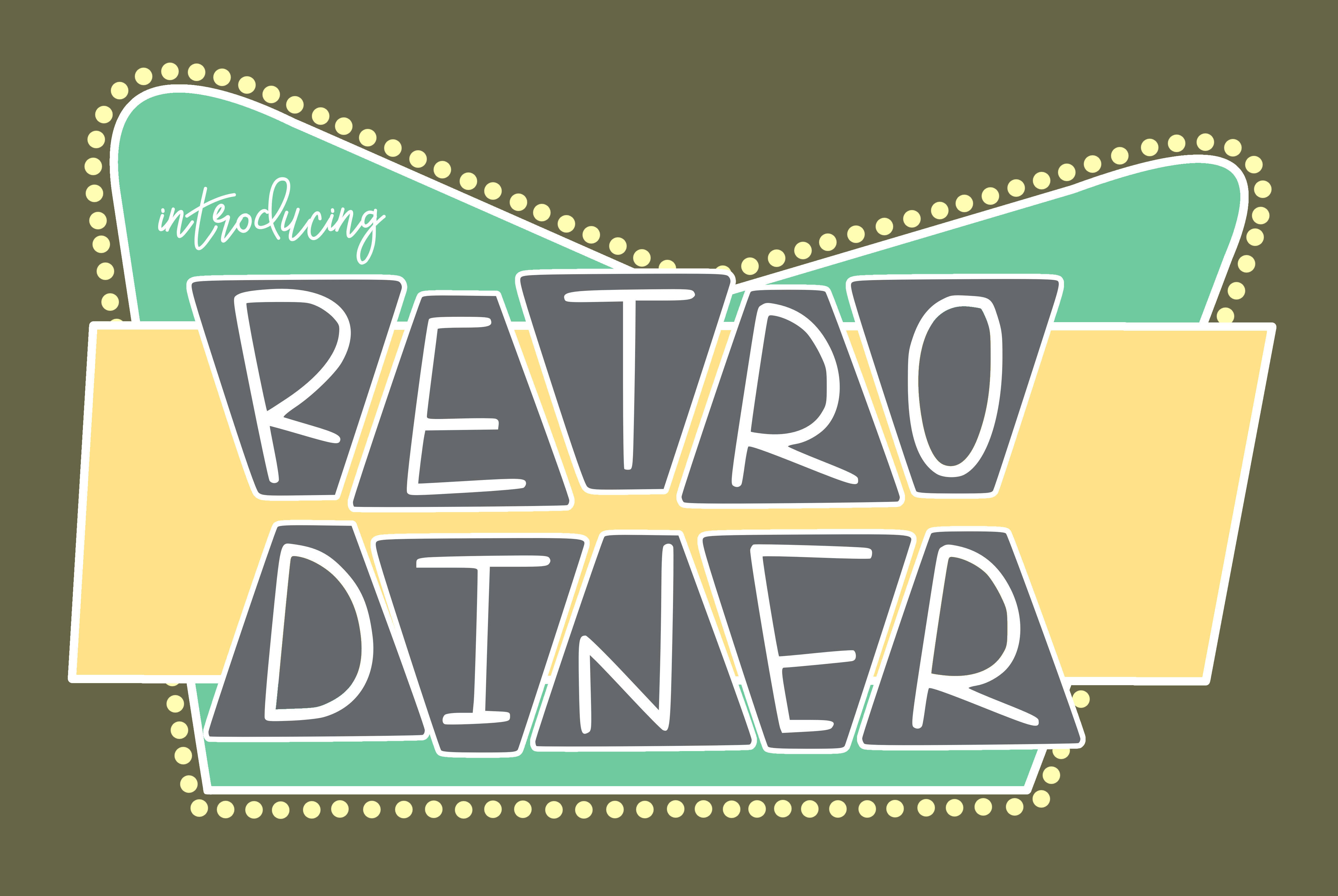 Retro Diner by Kitaleigh | Font Bundles