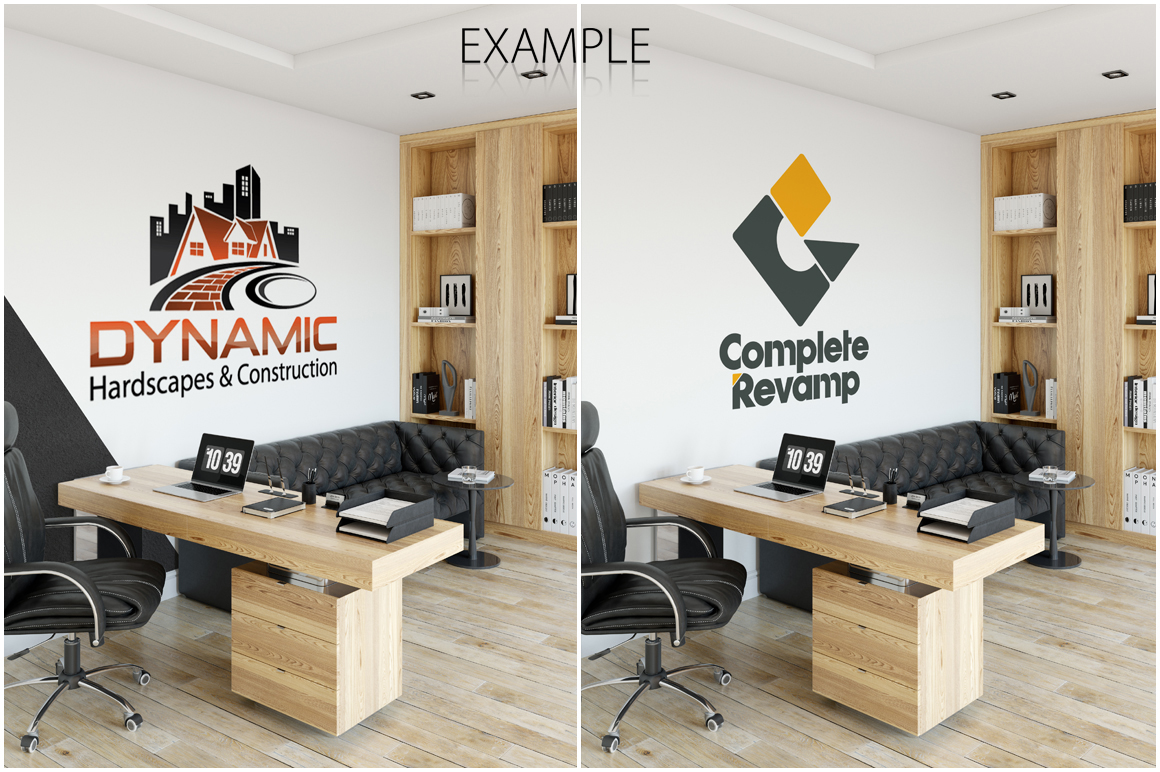 OFFICE Wall Mockup Bundle by Yuri-U | Design Bundles OFFICE Wall Mockup Bundle by Yuri-U | Design Bundles