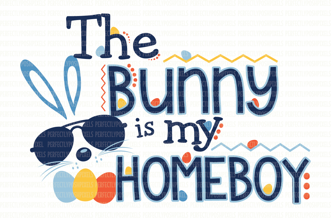 The Bunny Is My Homeboy SVG File | Design Bundles