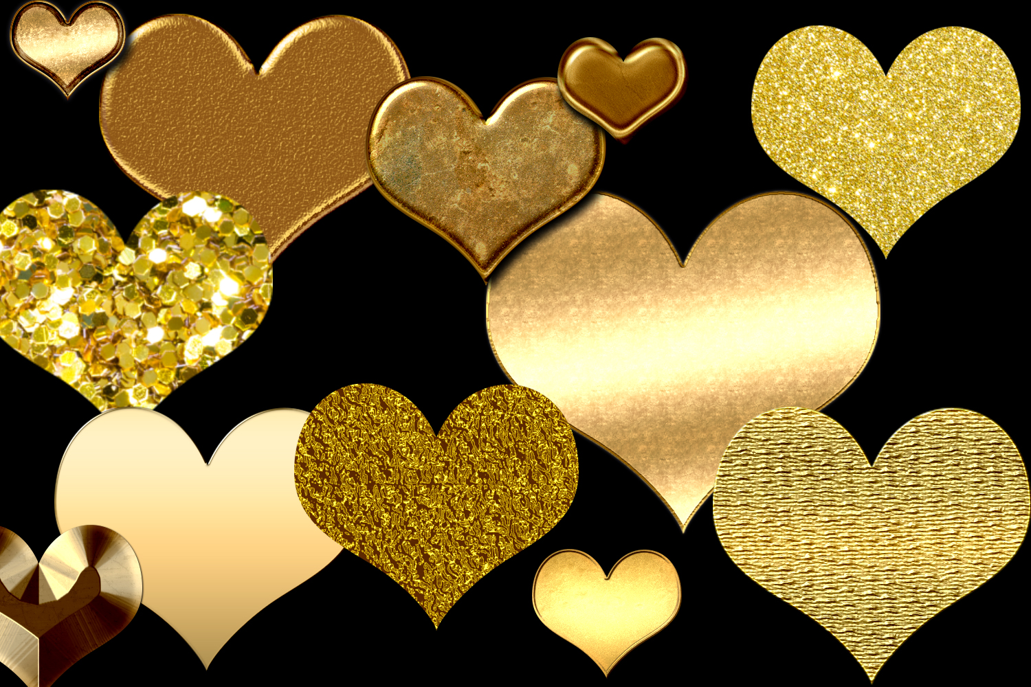 55 Text Effects, Gold Foil Ef Design Bundles