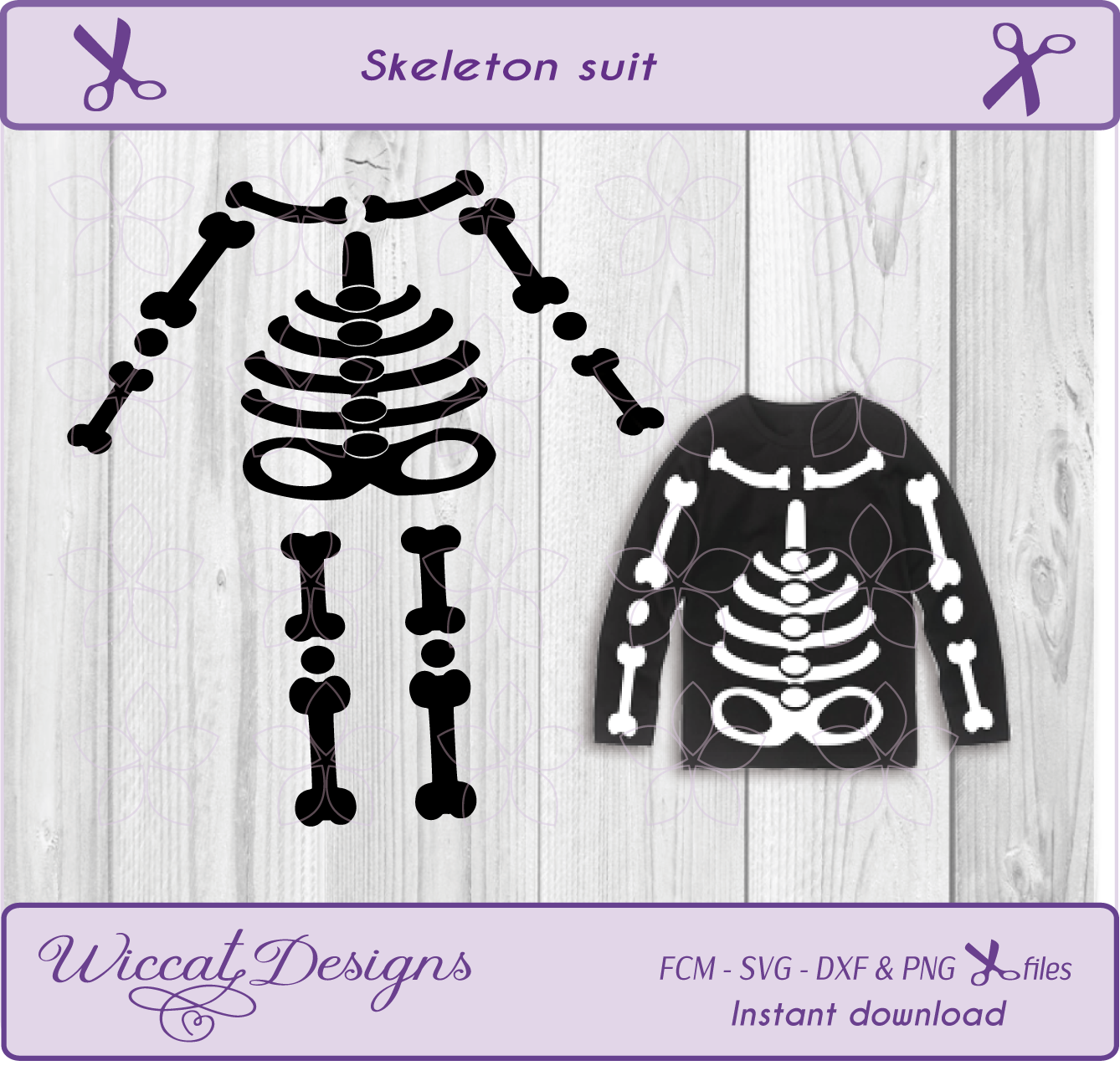skeleton svg, halloween costume cut fil | Design Bundles