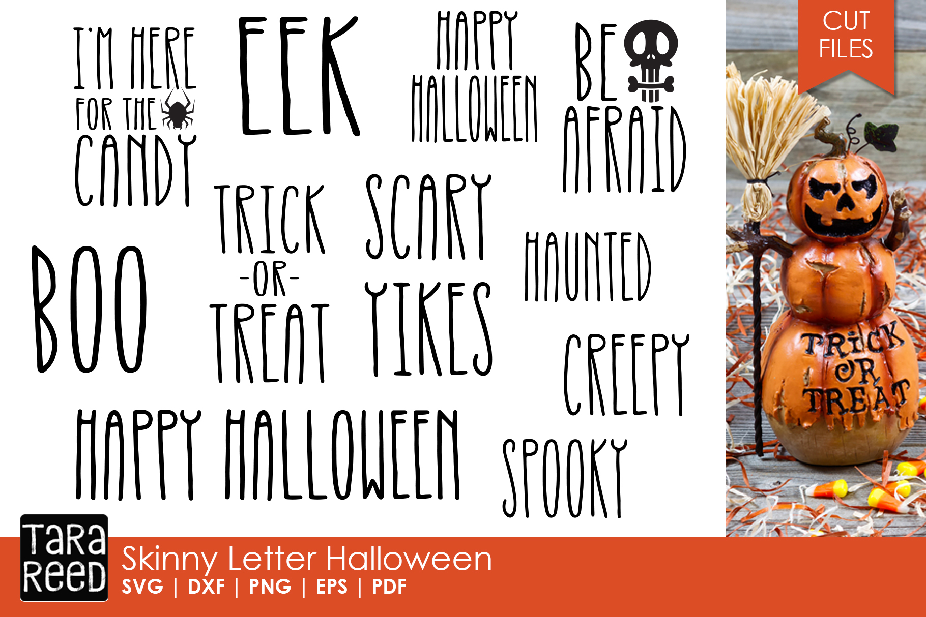 Skinny Letter Halloween Bundle Example Image 1 Skinny Letter Halloween Bundle Example Image 1
