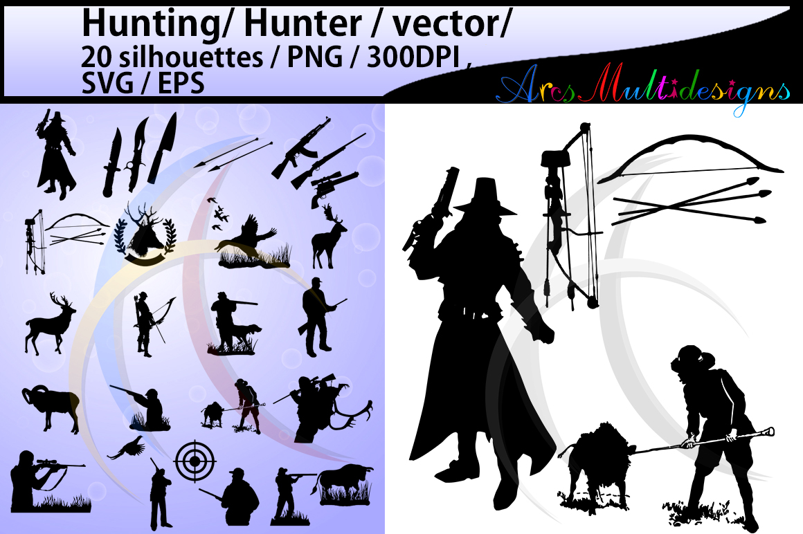 Download Hunting svg / hunting silhouette / High | Design Bundles