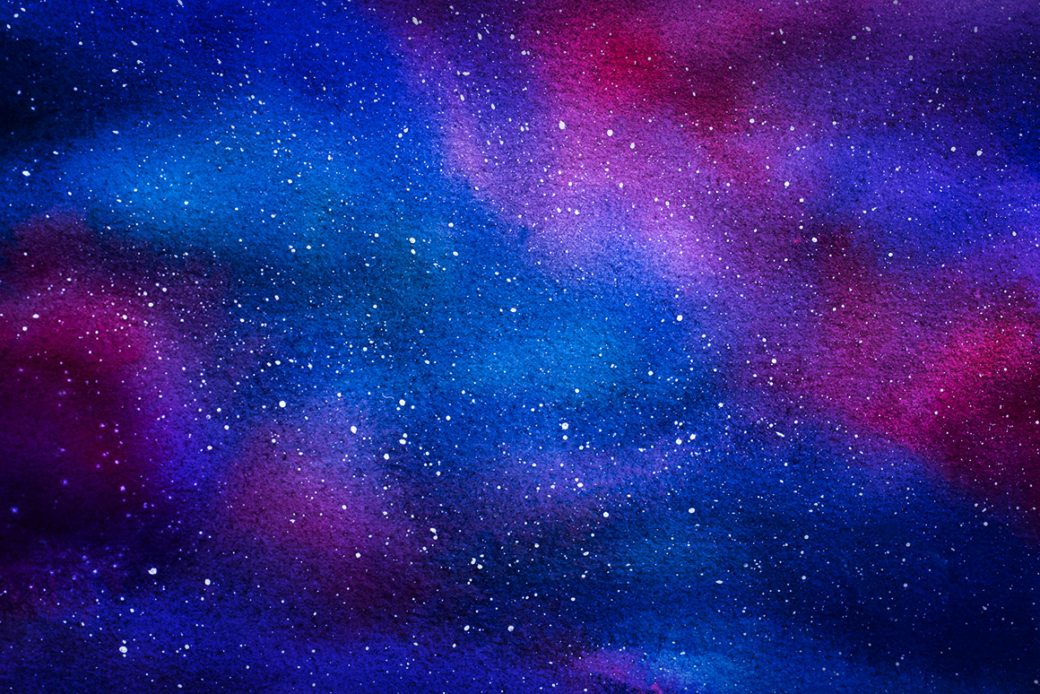 Galaxy. Watercolor Illustrations. By Al | Design Bundles