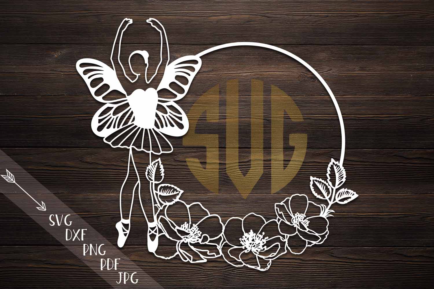 Download ballerina butterfly wings, svg file, cu | Design Bundles