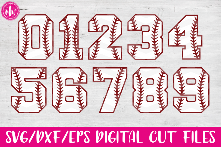 Baseball & Softball Numbers - SVG, DXF, | Design Bundles